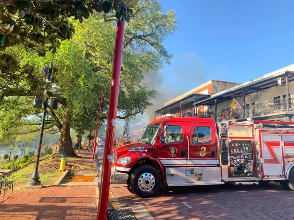 Natchitoches downtown fire